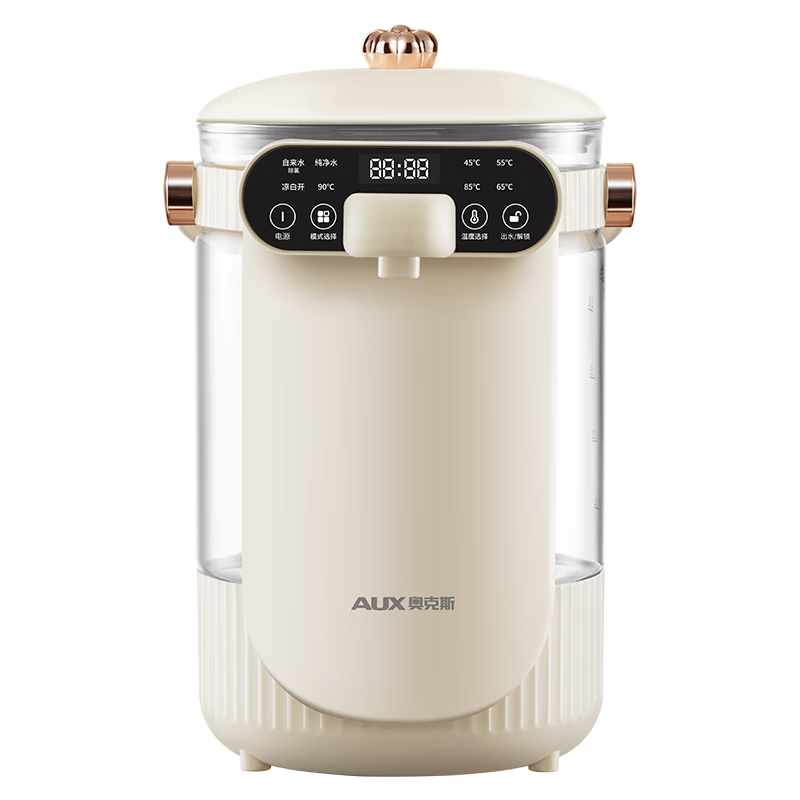 奥克斯(AUX) 电水壶烧水壶 2.5L HX-8568 母婴级多段保温 双模煮水·小皇冠(316L不锈钢) 2.5L高清大图