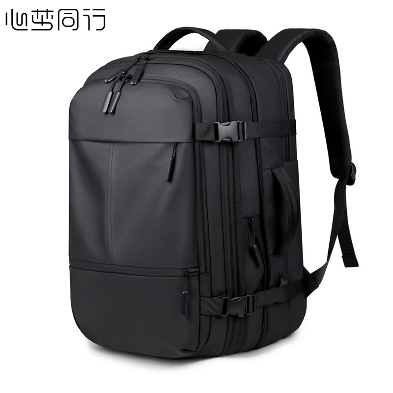 心梦同行防水泼大容量双肩包 通勤电脑包 可扩容背包 侧提手书包 9905/个