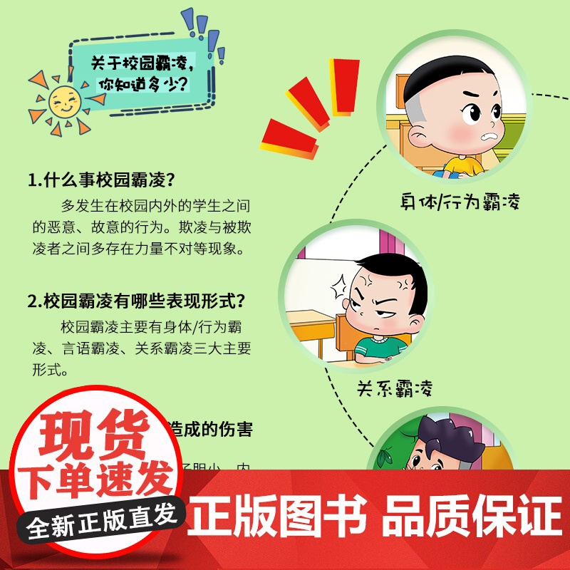 全8册/儿童反霸凌意识启蒙绘本3到6岁幼儿园专用阅读幼儿早教4岁5岁孩子中班大班适合三岁以上安全教育自我保护系列睡前故事高清大图