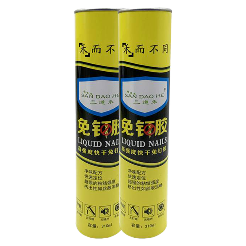 三道禾免钉胶 透明色 高强度快干 310ml/310g/支高清大图