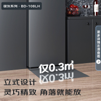 康佳(KONKA) 108升家用立式冰柜 母婴母乳冷冻柜抽屉式冷柜囤货小冰柜家用小冰箱 一级能效净味 BD-108LH