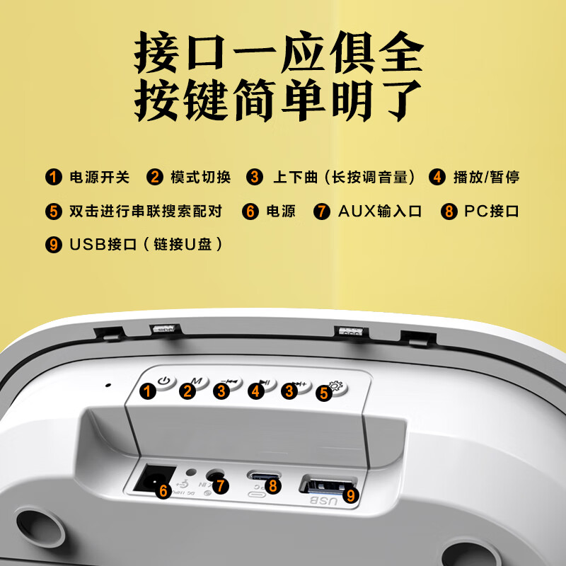 纽曼蓝牙音箱吸顶喇叭S1无线版 副机 无线吸顶音响立体声吊顶天花板公共广播喇叭音箱卧室客厅餐厅店面商用高清大图