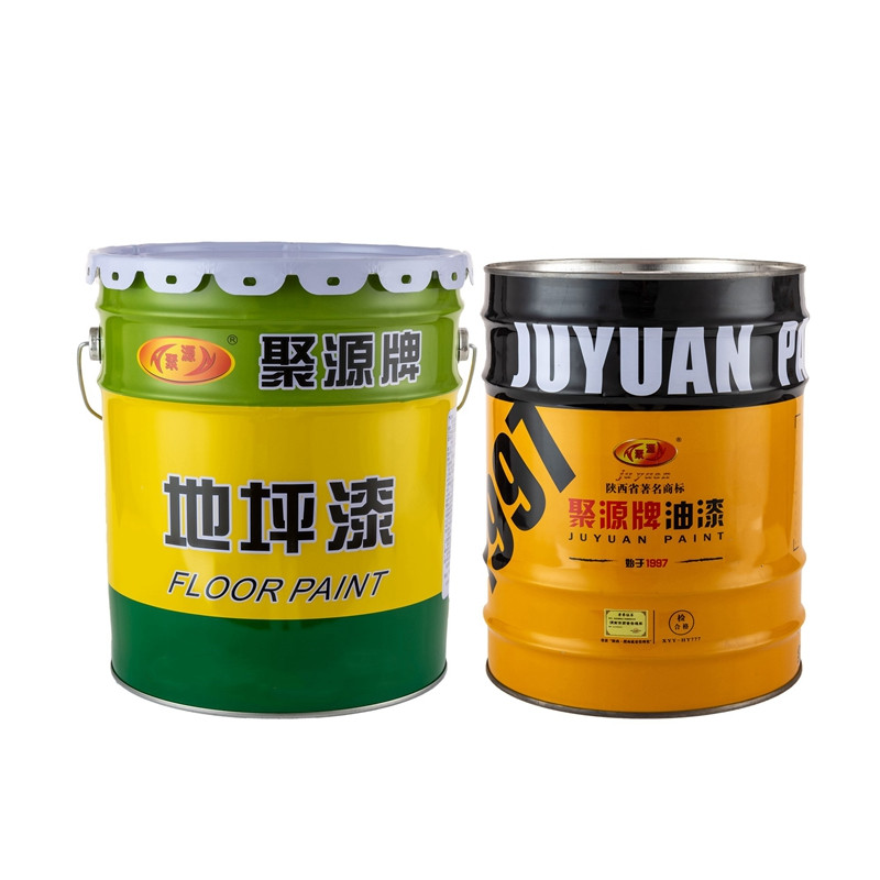 聚源漆 室内外耐候性强聚氨酯地坪漆灰色（25kg平涂+5kg固化剂）高清大图