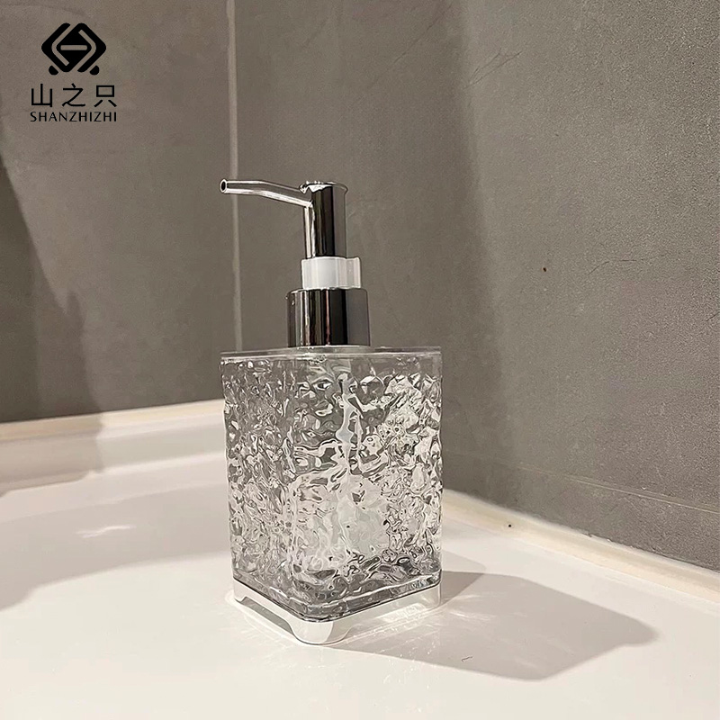 山之只 透明起泡分装瓶方形空瓶 300ml 个高清大图