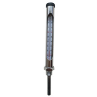 企采严选 工业锅炉用液体温度计 3/4丝扣探深8厘米0-150℃