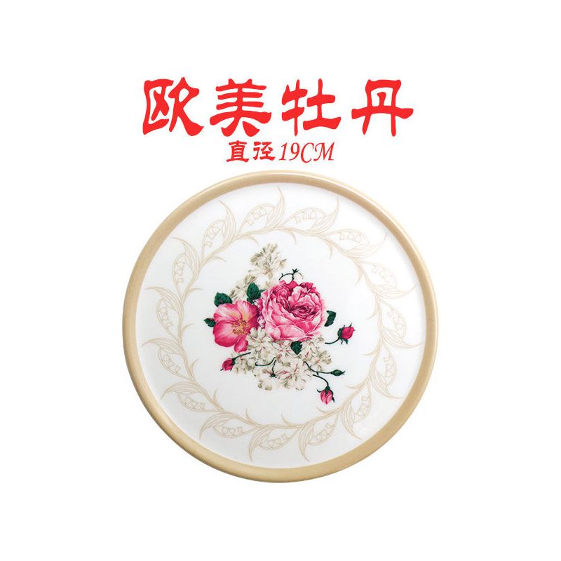 卡通19cm隔热垫大号锅垫子餐桌垫家用砂锅垫防烫杯垫碗垫圆形密胺
