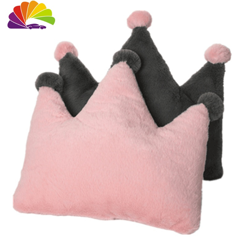 可爱皇冠汽车座椅头枕腰靠套装车用靠枕垫护颈枕腰枕垫