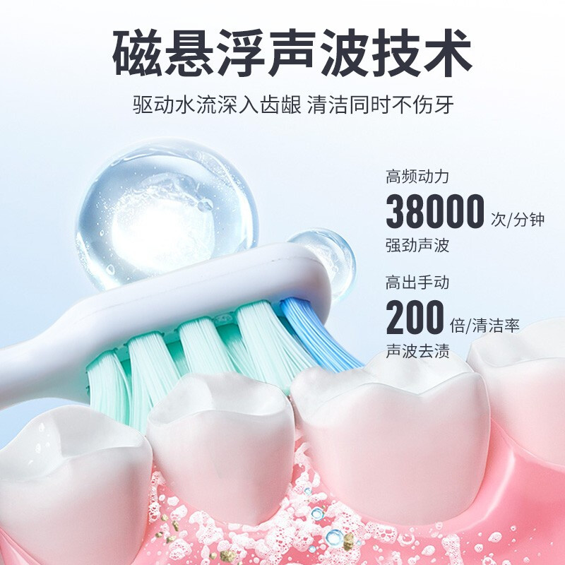 松下(Panasonic)充电式声波震动电动牙刷EW-DC01-A高清大图