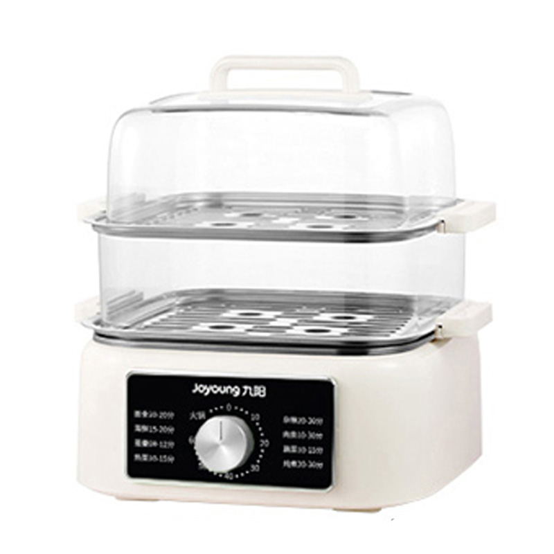 九阳电蒸锅多功能锅10L电煮锅双层蒸格定时DZ100HG-GZ605