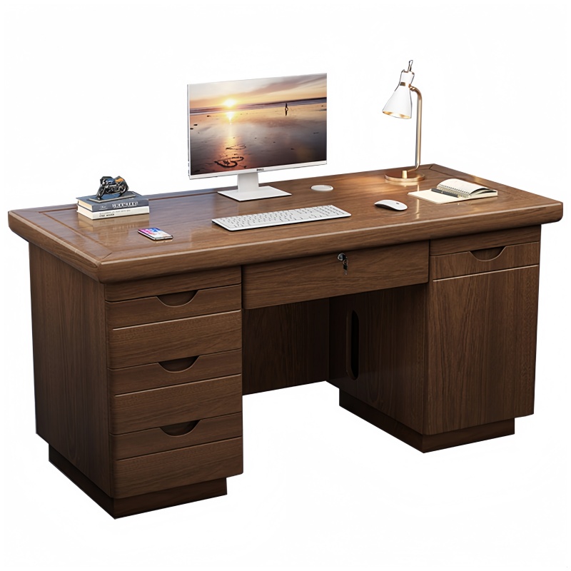 凌迪星木质办公桌高清大图