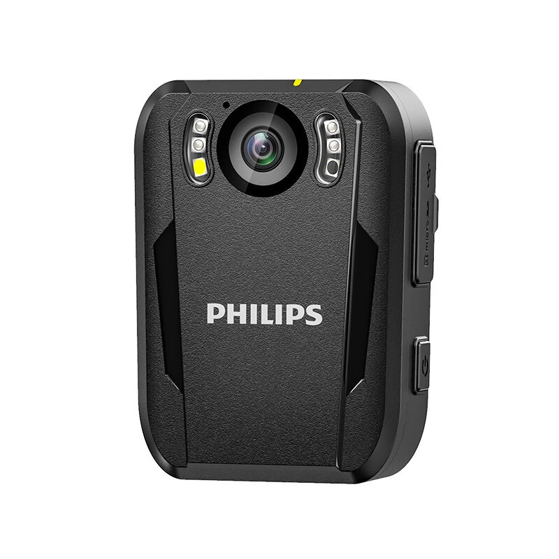 飞利浦(PHILIPS)VTR8102 128G视频记录仪高清红外夜视现场记录胸前佩戴