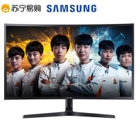 三星(SAMSUNG)26.9英寸2K高分144Hz量子点1800R曲面旋转升降吃鸡全接口电竞显示器C27HG70QQC