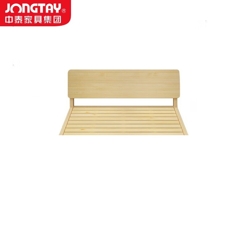 中泰(jongtay)木床现代简约1.2米单人床家用宿舍休息室木板床 J-YQDZ09高清大图