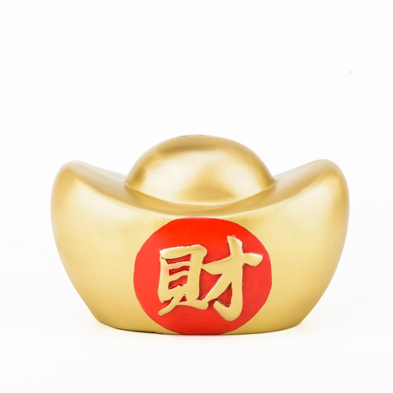 美帮汇铜元宝摆件财字元宝存钱罐家居客厅装饰工艺品彩铜元宝高清大图