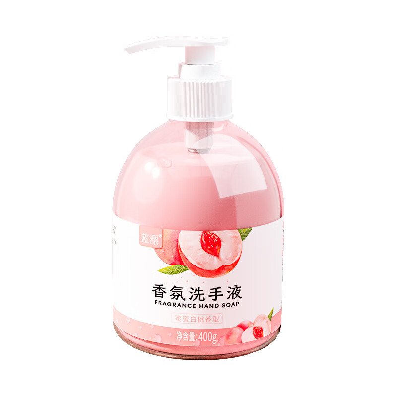 蓝漂蜜桃香氛洗手液400ml瓶装温和洗护不伤手家用实惠装LP-372349洗手液2瓶装高清大图