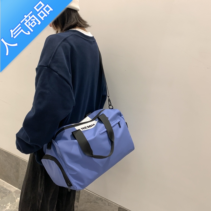 封后运动包学生轻便手提行李袋短途旅行包女瑜伽健身包干湿分离游泳包高清大图