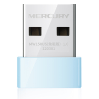 水星(MERCURY)MW150US(免驱版)USB无线网卡随身wifi接收器台式