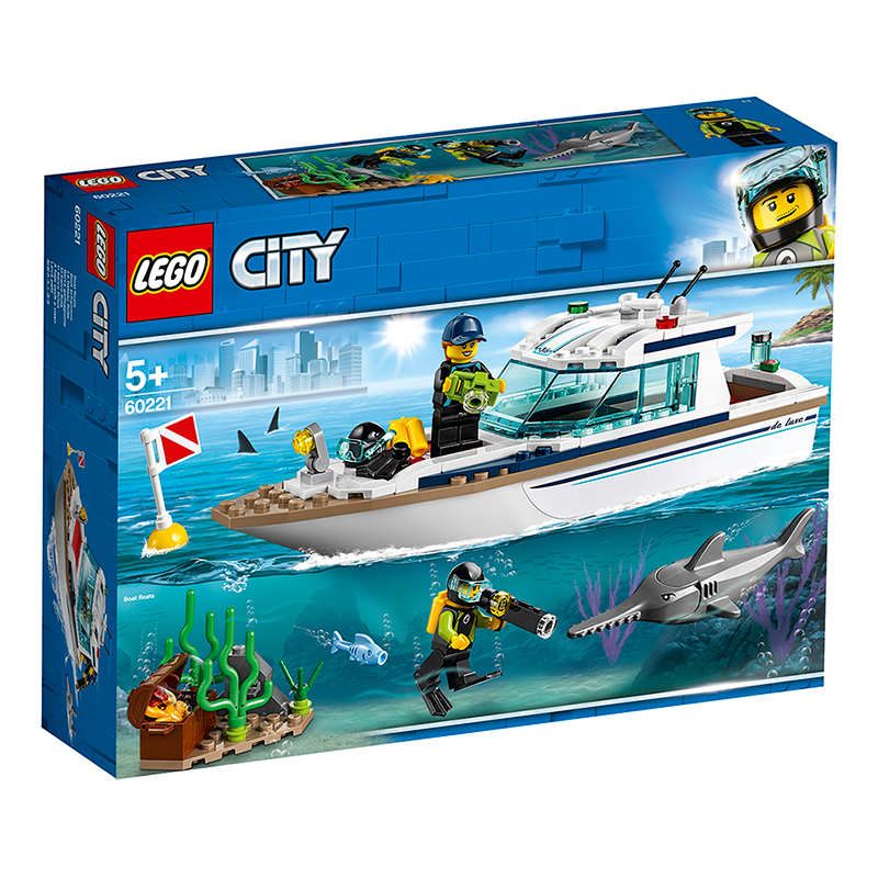 LEGO乐高城市系列阳光潜水游艇60221 男孩女孩5岁+生日礼物 玩具积木