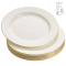 北国风光骨瓷盘碟镶金 TS-BC-10英寸平盘 个
