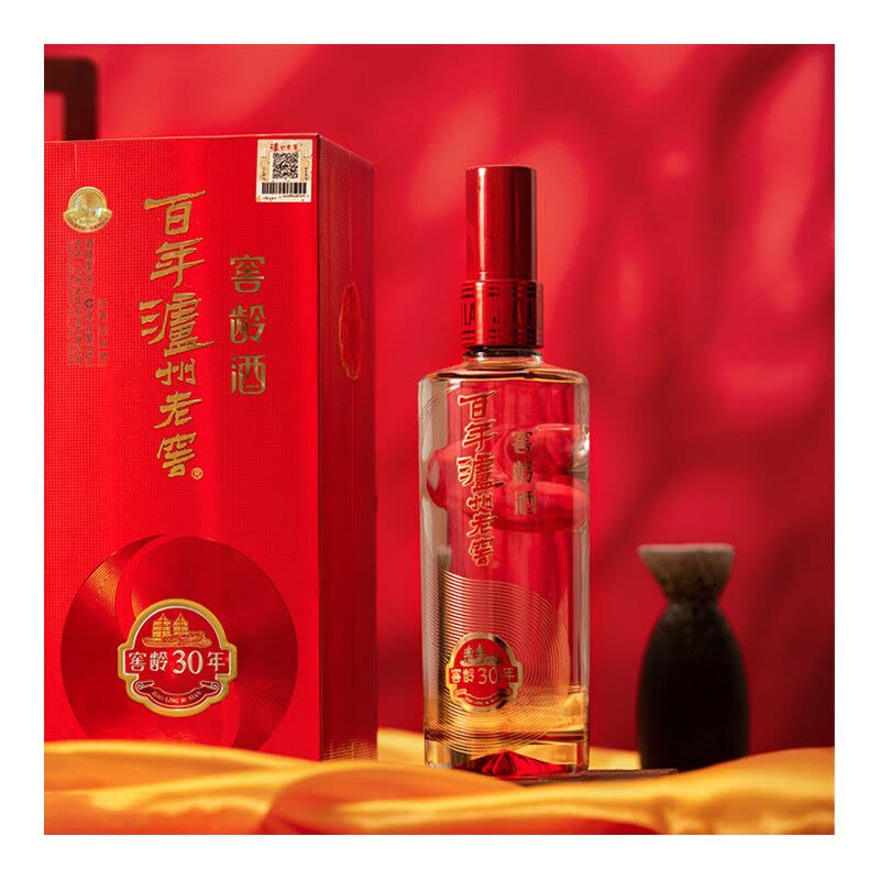 泸州老窖 百年老窖 窖龄30年 52度500ml 浓香型白酒 单瓶(新老包装随机发)图片