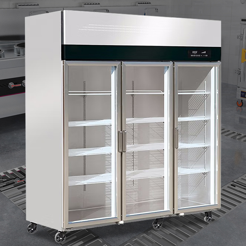 乐创lecon商用三门展示柜lcgdsmz03