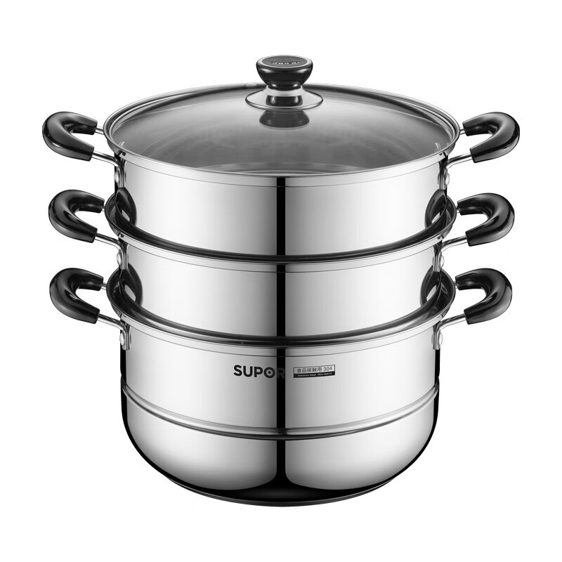 苏泊尔真味鲜不锈钢三层蒸锅EZ26BS10