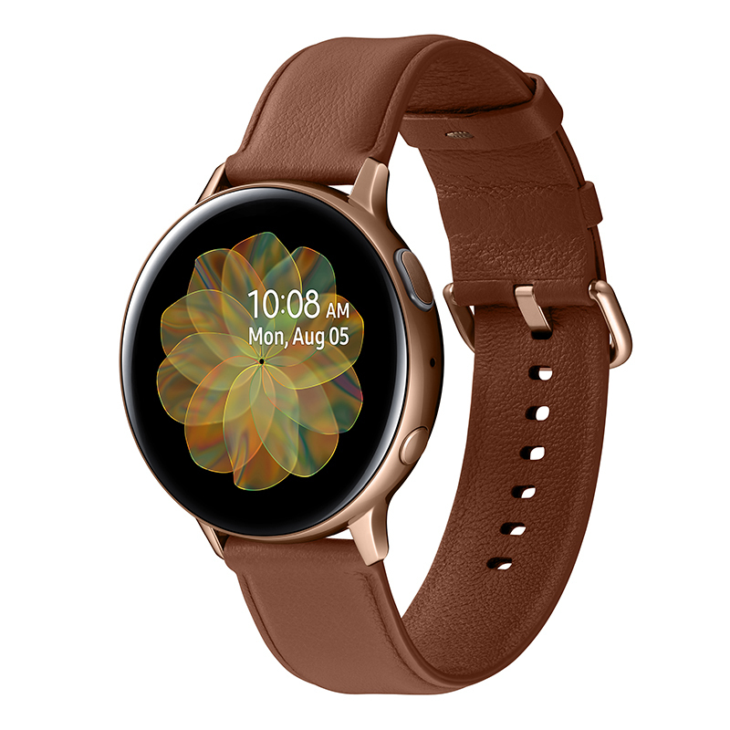 三星(SAMSUNG) Galaxy Watch Active2 锋芒金 智能手表 蓝牙电话+50米防水+移动支付 钢制44mm