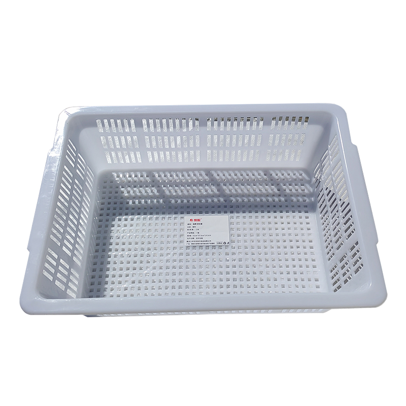 炯毅 收纳盒洗菜篮蔬菜塑料篮子配货框子长方形周转框收纳筐 加厚沥水筐 51cm*37.5cm*14.5cm 个