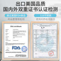HOOMEY/亲爱的儿童保温杯带吸管防摔杯子便携水杯幼儿园小学生男女宝宝两用水壶