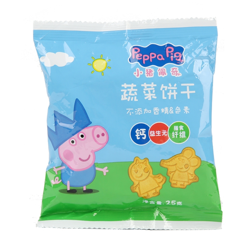 Peppa Pig 小猪佩奇 蔬菜饼干 25g/袋
