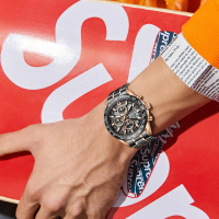 梭伦(SOLLEN)手表男式防水日历钢带石英表男士多功能手表男商务学生腕表时尚男表休闲精钢SL-711