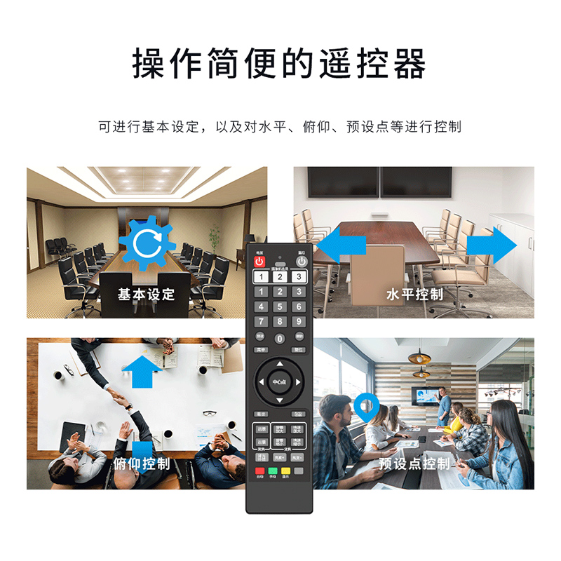 润普RP-ZD4K-12超清视频会议摄像头12倍变焦4K摄像机800万像素AI智能跟踪兼容会议终端高清大图