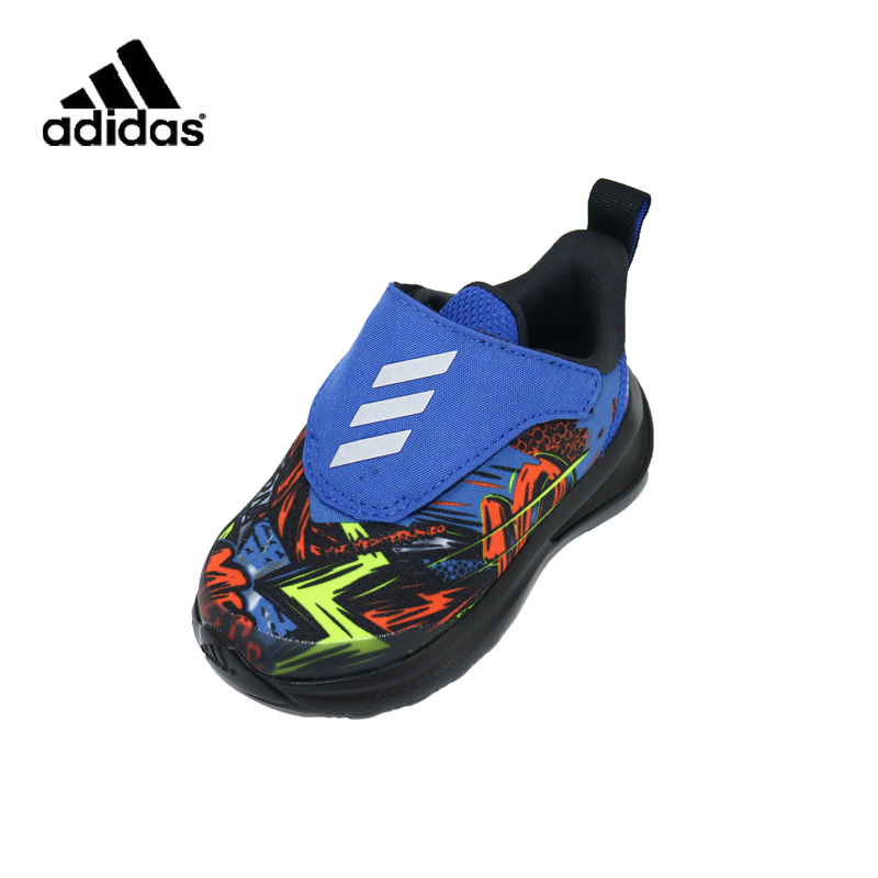 阿迪达斯adidas儿童2020年秋款上新婴童魔术贴飞机鞋跑步鞋fv3319视频