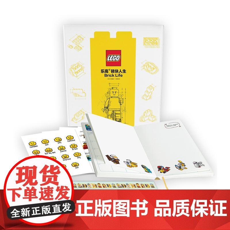 乐高 砖块人生Brick Life 带玩具 6块乐高2*4砖块有9亿多种拼法 你的人生却有无限可能 记录生活日常 实现