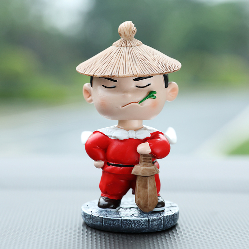 敬平寒江孤影侠客网红汽车摆件车内创意摇头公仔车载车上装饰用品大全
