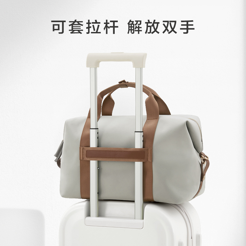 爱华仕纯然旅行包短途女轻便手提行李包大容量出差旅游包收纳袋男