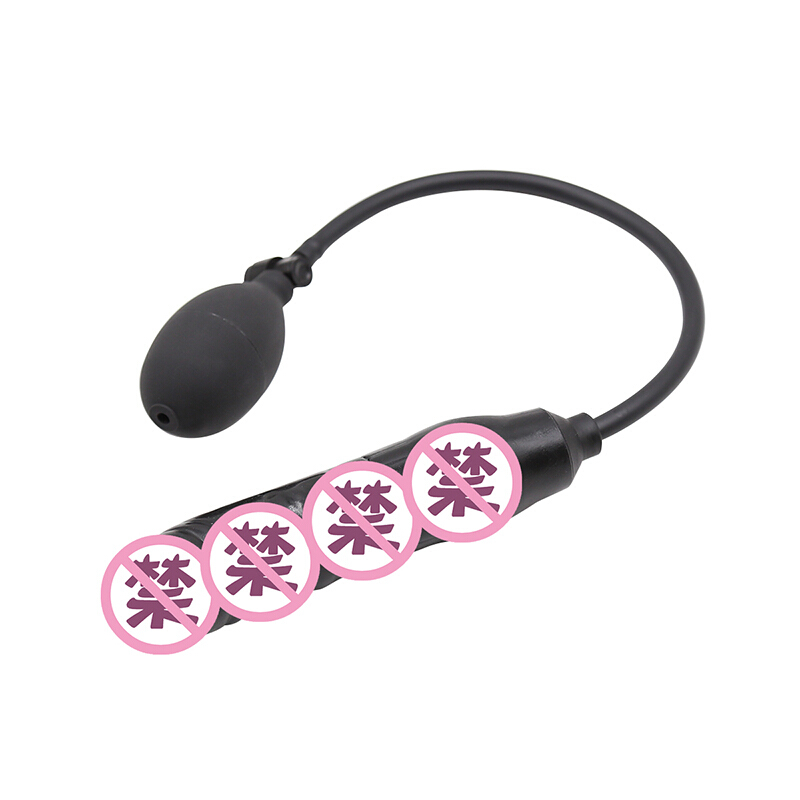 桃色缘 充气肛塞仿真阳具后庭肛部自嗨玩具扩肛器 sm情趣用品夫妻调情SM男女用下体成人性玩具 黑色仿真阳具充气肛塞高清大图