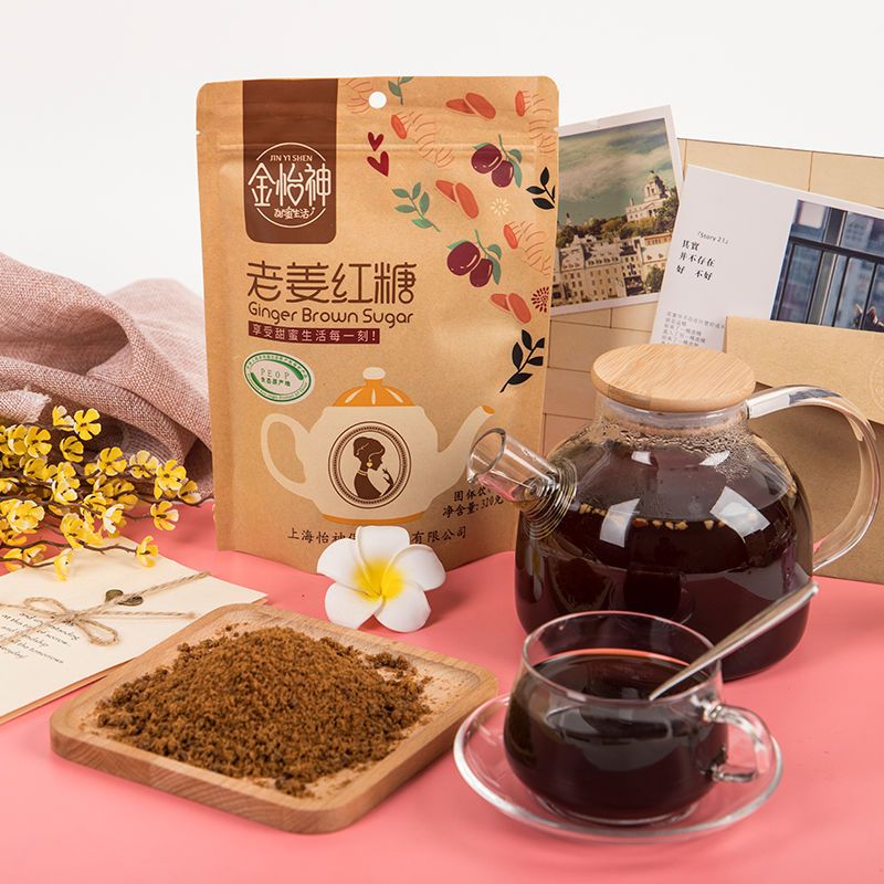 金怡神老姜红糖姜茶老姜红枣姜茶古法熬制红糖姜茶袋装320g*3
