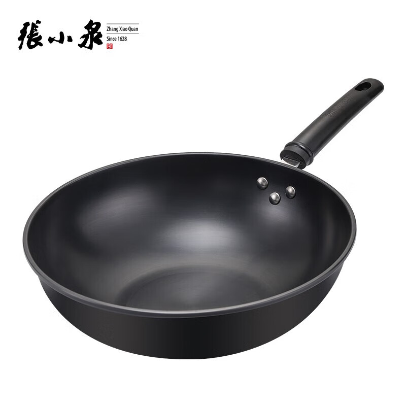 张小泉东坡家黑金铁锅32cm C30620100,