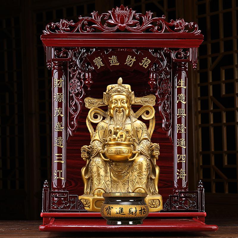 美帮汇铜摆件大号 铜爷佛像文铜像客厅供奉高清大图