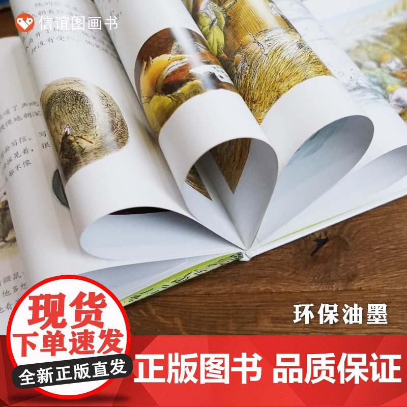 [精装硬壳]獾的礼物儿童绘本鹅妈妈童书奖3-4-6-8-10岁少儿童启蒙绘本故事一二三课外经典童话故事书籍正版少年儿童明高清大图