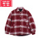 可莉允「粗花呢的夹棉外套」男童棉服女童加厚儿童秋冬韩版上衣