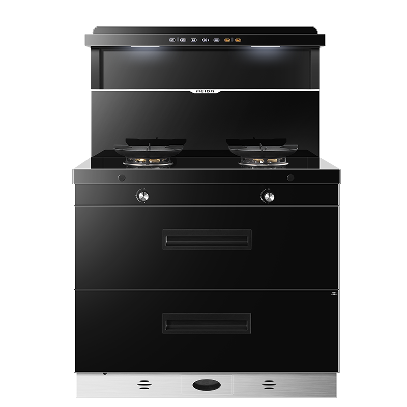 美大集成灶消毒柜S909-A(970D)烟灶套装二星消毒变频节能大火力语言挥手智控 《语音+挥手+自清洗》 液化气高清大图