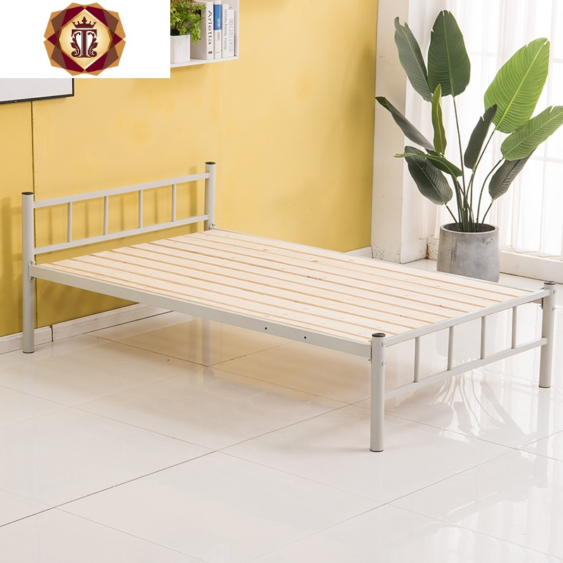 三维工匠单层铁艺床铁床15m18m成人学生员工宿舍床现代简约单人铁架床