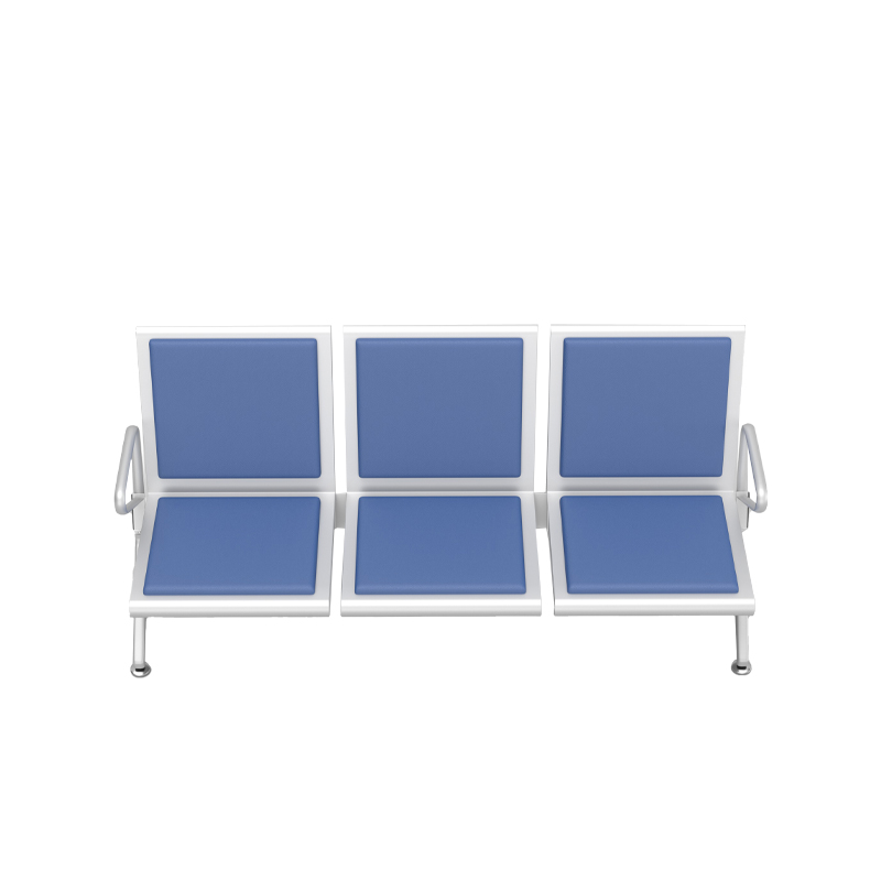 双朗 三人位排椅 L1102004 1750*650*780mm 浅蓝色 张高清大图