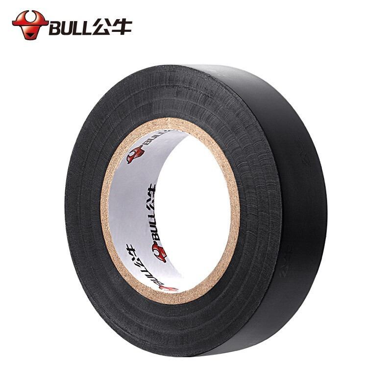 公牛(BULL)电气胶布PVC电工绝缘胶带 阻燃耐高温耐电压无铅 黑色9米 10只装