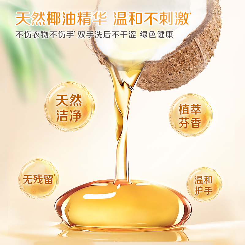 立白椰油精华洗衣皂101g*6块深层洁净去渍祛味易漂耐用不伤手高清大图