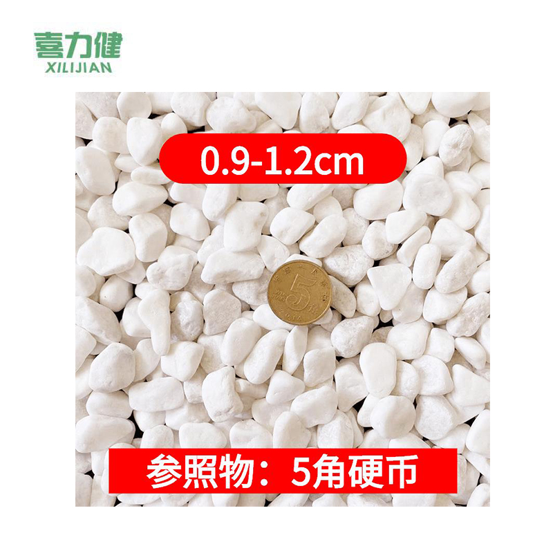 喜力健 白色石子 0.9CM-1.2CM 袋高清大图