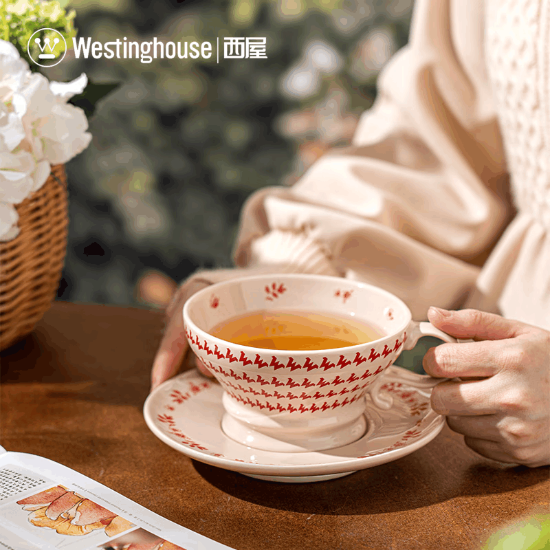 西屋(WESTINGHOUSE)茶壶茶杯套装家用创意个性复古茶具套装摆件花园系列子母壶3件套 WTT03图片