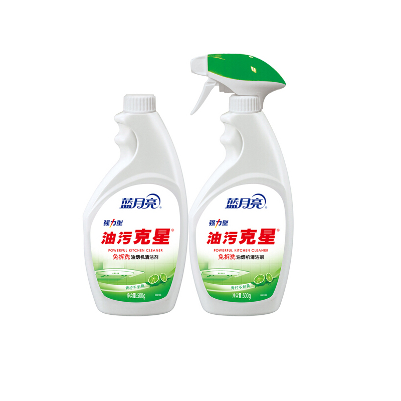 蓝月亮 500g青柠强力油污克星+500g青柠强力油污克星瓶补 500g/瓶+500g/瓶补